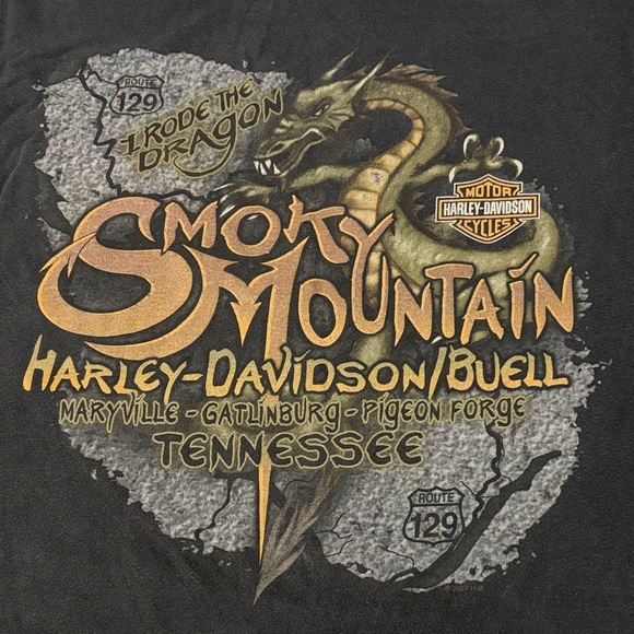 Harley-Davidson Other - Harley-Davidson Smoky Mountain Dragon Tee Size Large.  2007